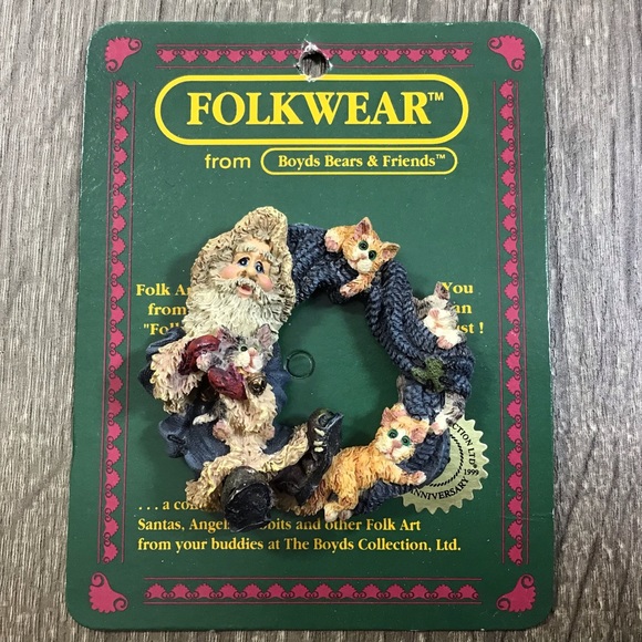 Boyds Bear Folkwear Lot of 3 Vintage Brooches - Picture 8 of 10